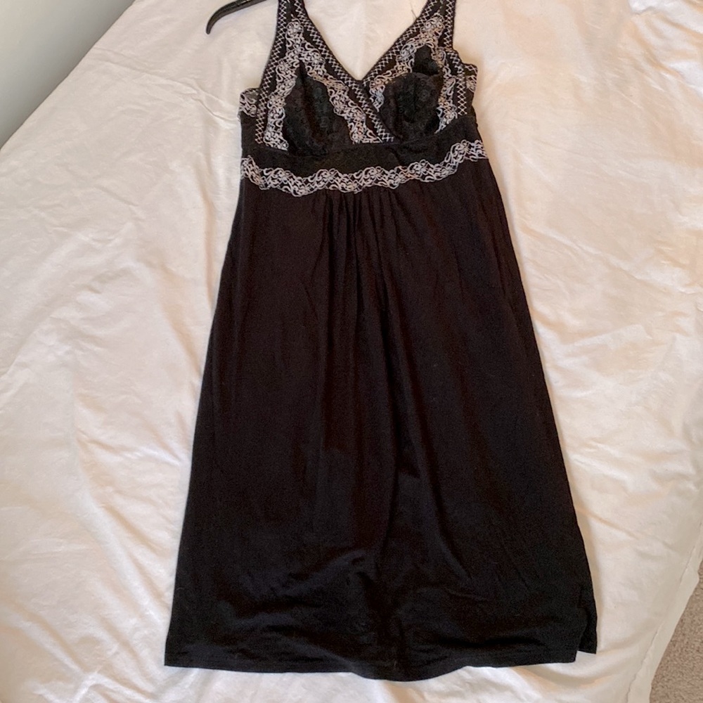 Soma, Cool Nights black chemise with lace,M